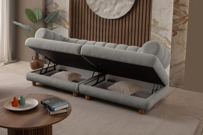 Atelier Del Sofa Sofá Gloria 3 Plazas Gris Atelier Del Sofa Sofá Gloria 3 Plazas Gris